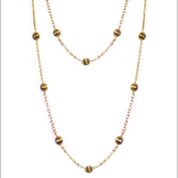 Rossana Designs Long Chain & Beads Necklace